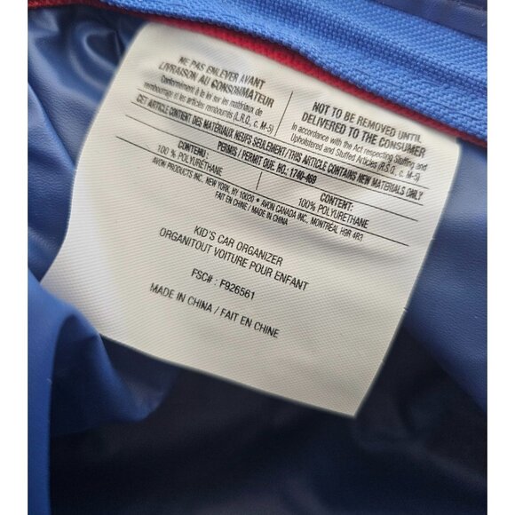 Colorblock Organization Kid Car Picnic Bag with Shoulder Strap VTG 90s Large - Picture 7 of 10